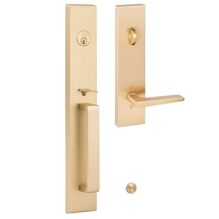Ridgecrest Mountain Vail Keyed Handleset with Basel Trim
