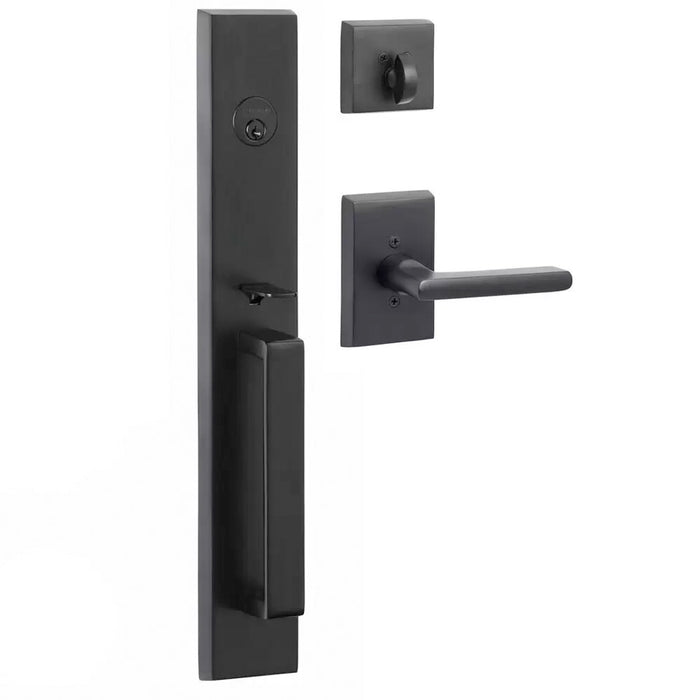 Ridgecrest Mountain Vail Keyed Handleset with Logan Trim