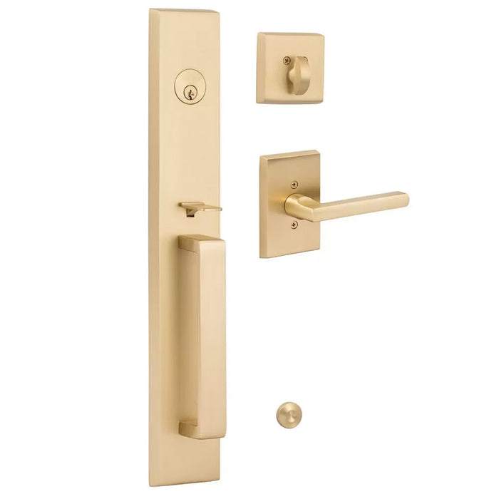 Ridgecrest Mountain Vail Keyed Handleset with Logan Trim