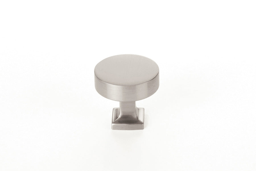 Schaub Haniburton 1-1/4" Diameter Round Cabinet Knob with Square Base