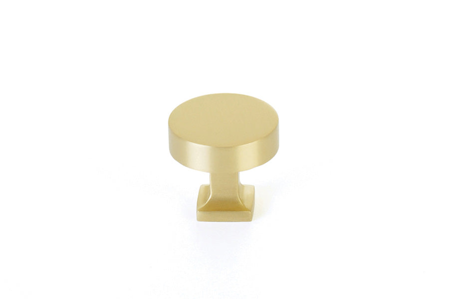 Schaub Haniburton 1-1/4" Diameter Round Cabinet Knob with Square Base