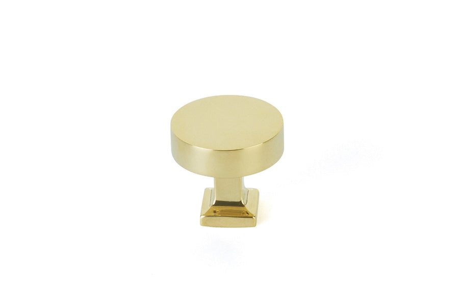 Schaub Haniburton 1-1/4" Diameter Round Cabinet Knob with Square Base