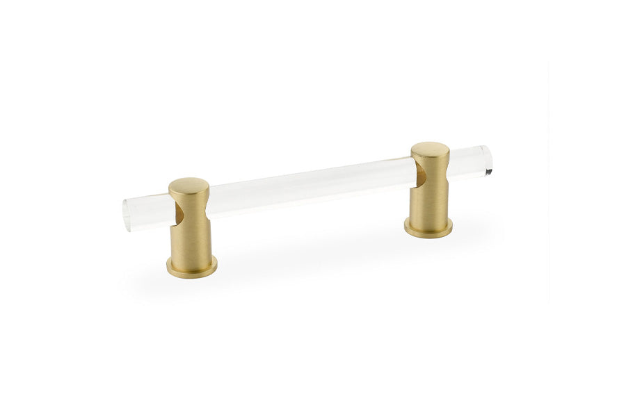 Schaub Lumiere 4" Center-to-Center Clear Acrylic Cabinet Pull