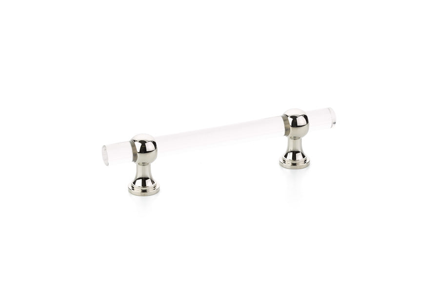 Schaub Lumiere Transitional 4" Center-to-Center Adjustable Clear Acrylic Cabinet Pull