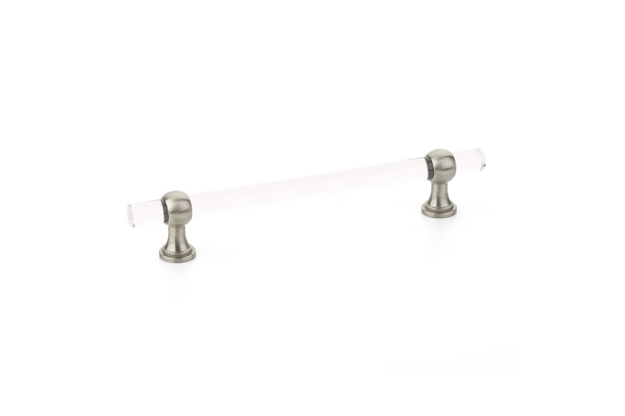 Schaub Lumiere Transitional 6" Center-to-Center Adjustable Clear Acrylic Cabinet Pull