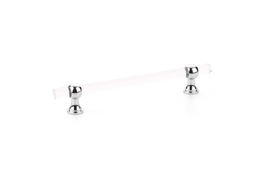 Schaub Lumiere Transitional 6" Center-to-Center Adjustable Clear Acrylic Cabinet Pull