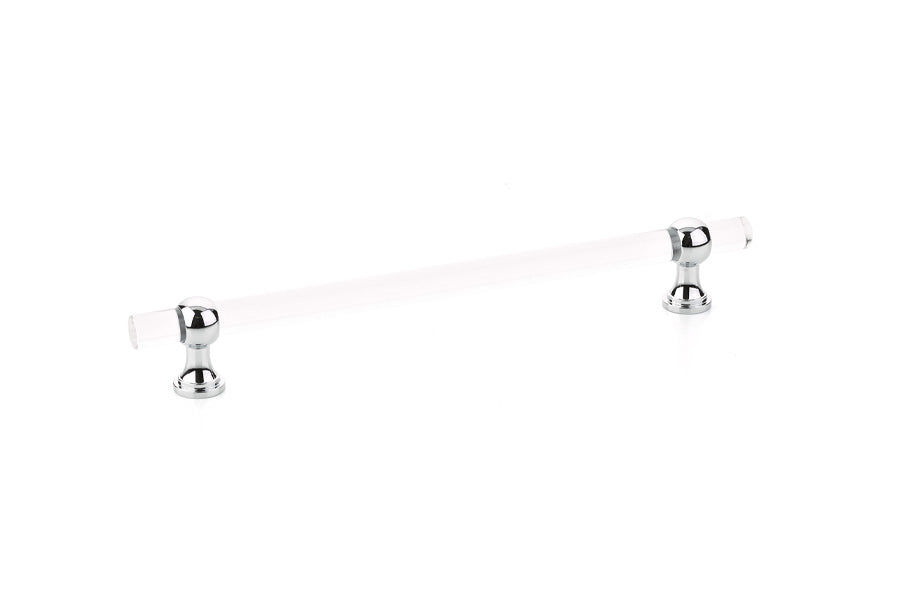 Schaub Lumiere Transitional 8" Center-to-Center Adjustable Clear Acrylic Cabinet Pull