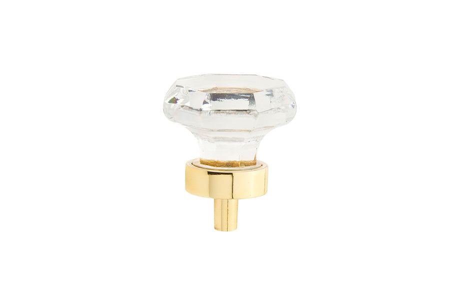 Schaub Stargaze 1-1/4" Diameter Octagonal Clear Cabinet Knob