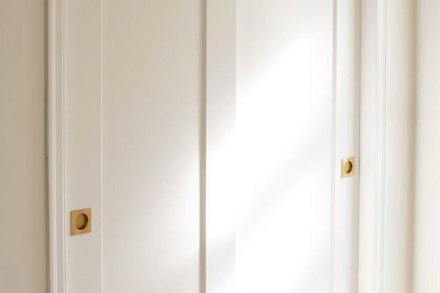 Emtek Square Brass Flush Pull