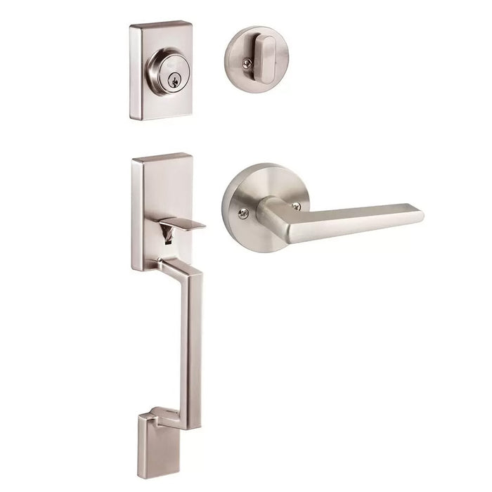 Ridgecrest Mountain Stockholm Handleset with Round Basel Lever
