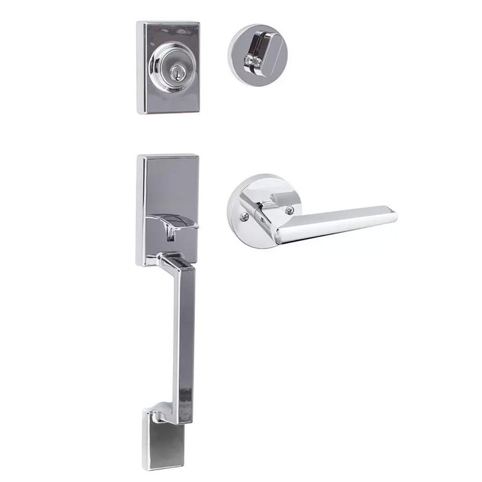 Ridgecrest Mountain Stockholm Handleset with Round Basel Lever
