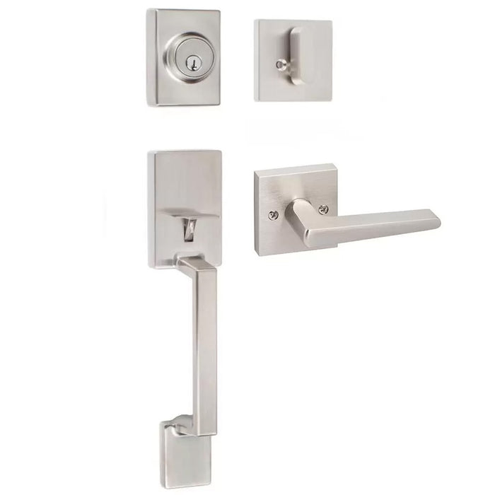 Ridgecrest Mountain Stockholm Handleset with Square Basel Lever