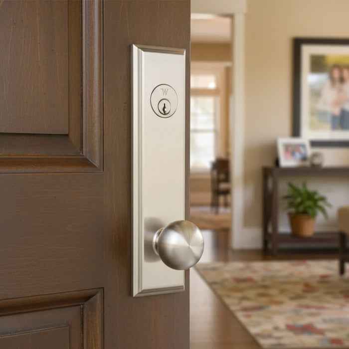 Weslock Atteberry Single Cylinder Handleset with Impresa Knob Entry Set