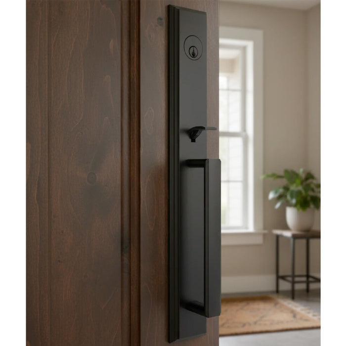 Weslock Belmont Single Deadbolt Handleset with Impresa Knob Entry Set
