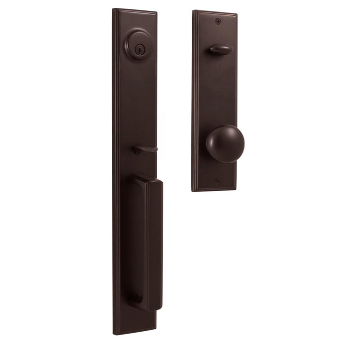 Weslock Belmont Single Deadbolt Handleset with Impresa Knob Entry Set