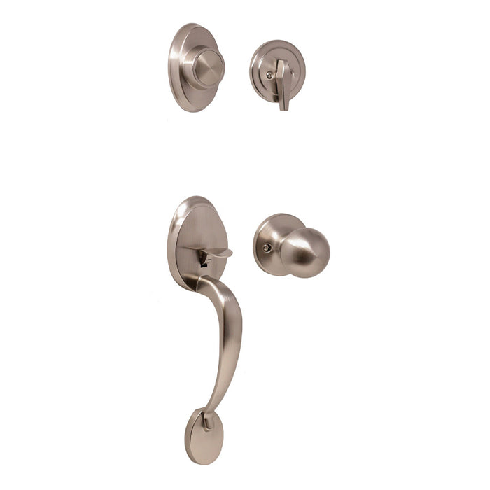 Weslock Hillcrest Dummy Handleset with Hudson Knob Entry Set