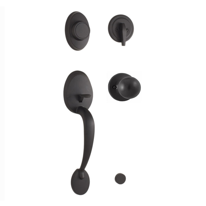 Weslock Hillcrest Dummy Handleset with Salem Knob Entry Set