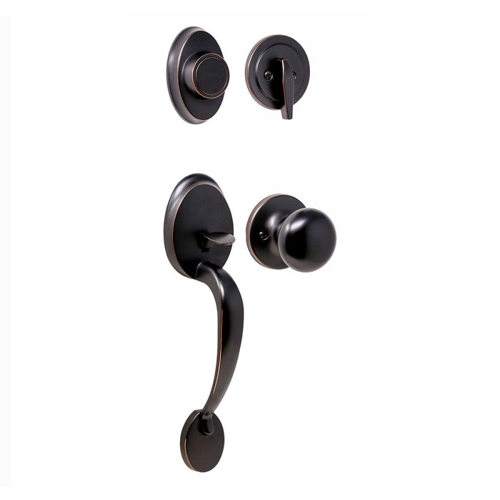 Weslock Hillcrest Dummy Handleset with Salem Knob Entry Set