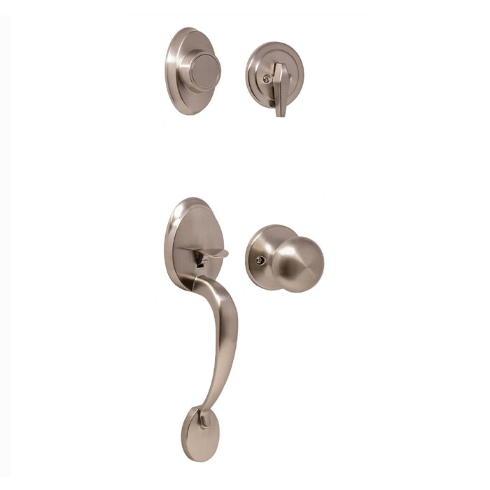 Weslock Hillcrest Dummy Handleset with Salem Knob Entry Set