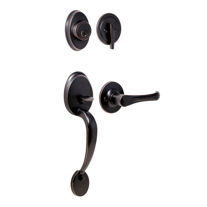 Weslock Hillcrest Dummy Handleset with Somerset Lever Entry Set