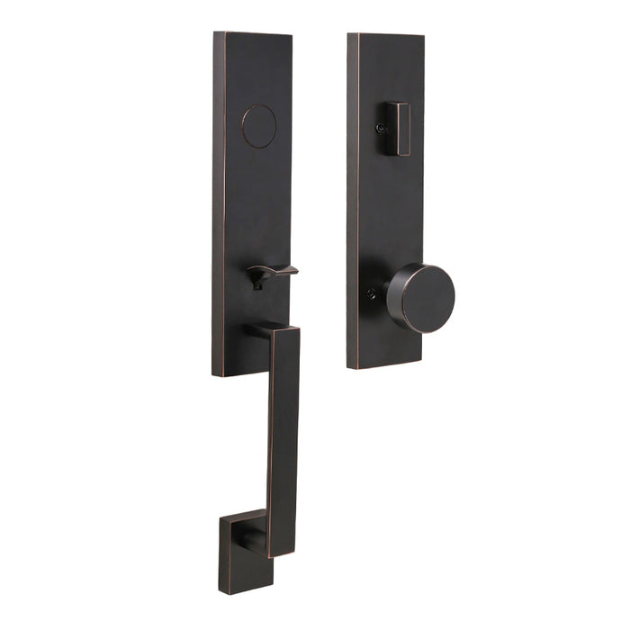 Weslock Leighton Dummy Handleset with Mesa Knob Entry Set