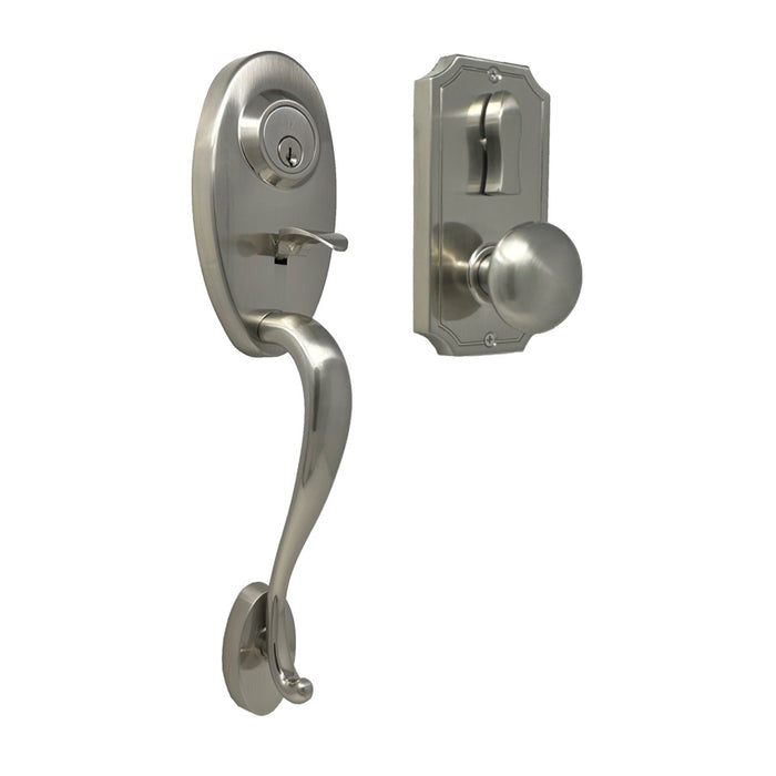 Weslock Lexington 1400 Single Cylinder Handleset with Impresa Knob Entry Set