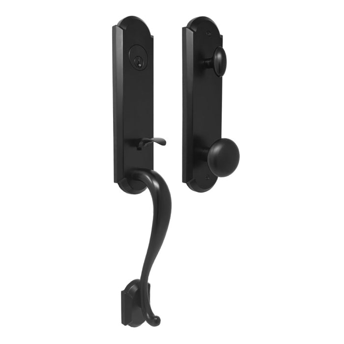 Weslock Mansion Single Cylinder Handleset with Impresa Knob Entry Set