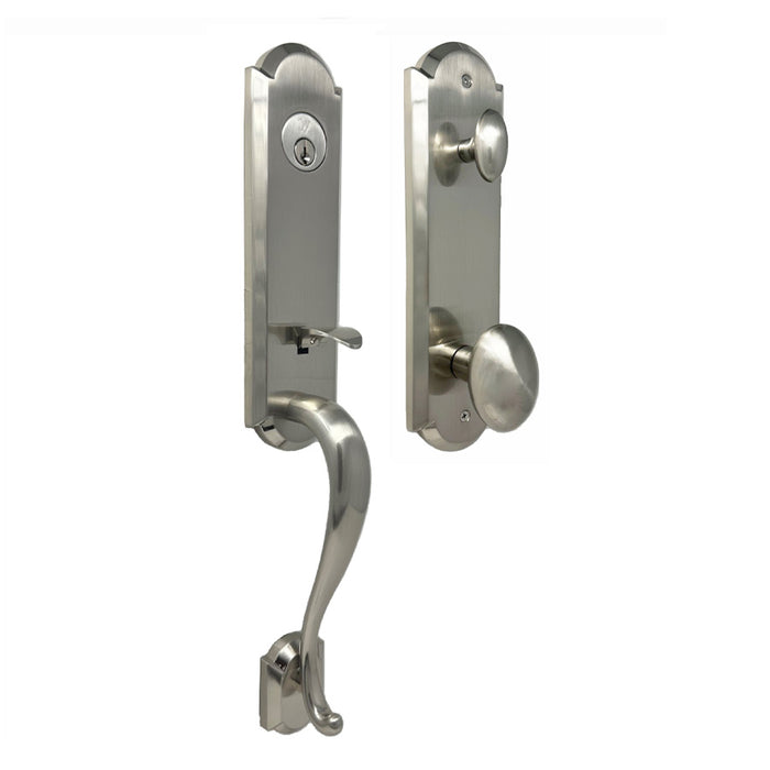 Weslock Mansion Single Cylinder Handleset with Julienne Knob Entry Set