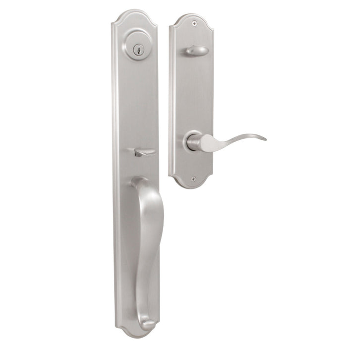 Weslock Philbrook Single Cylinder Handleset with Left Hand Bordeau lever