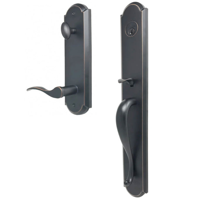 Weslock Philbrook Single Cylinder Handleset with Right Hand Bordeau lever