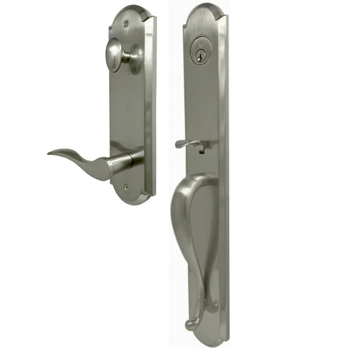 Weslock Philbrook Single Cylinder Handleset with Right Hand Bordeau lever
