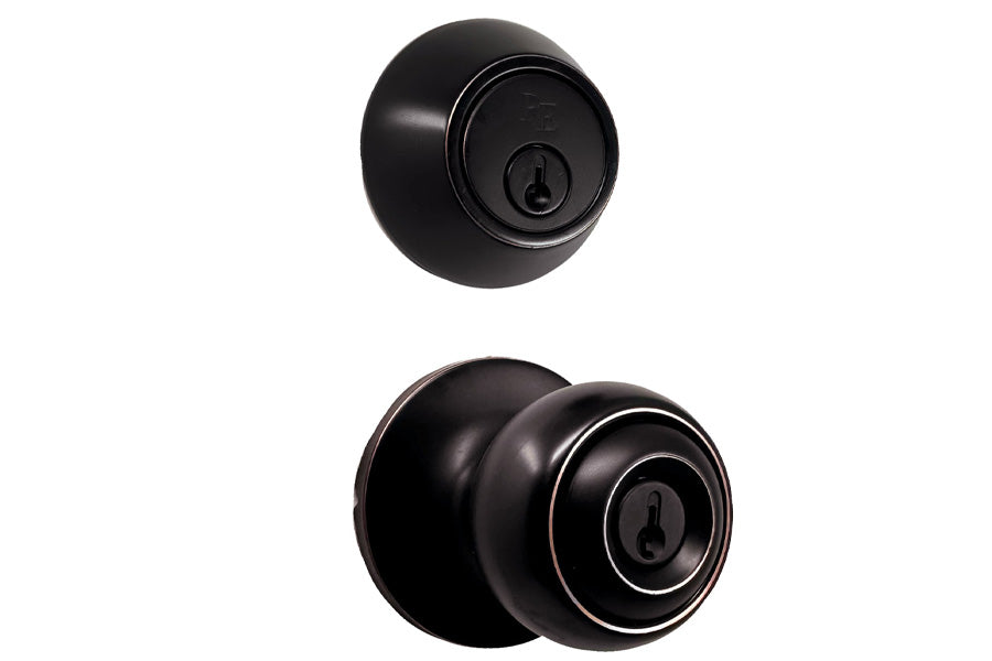 Weslock Salem Knob with Deadbolt Combo — Lux Door Hardware