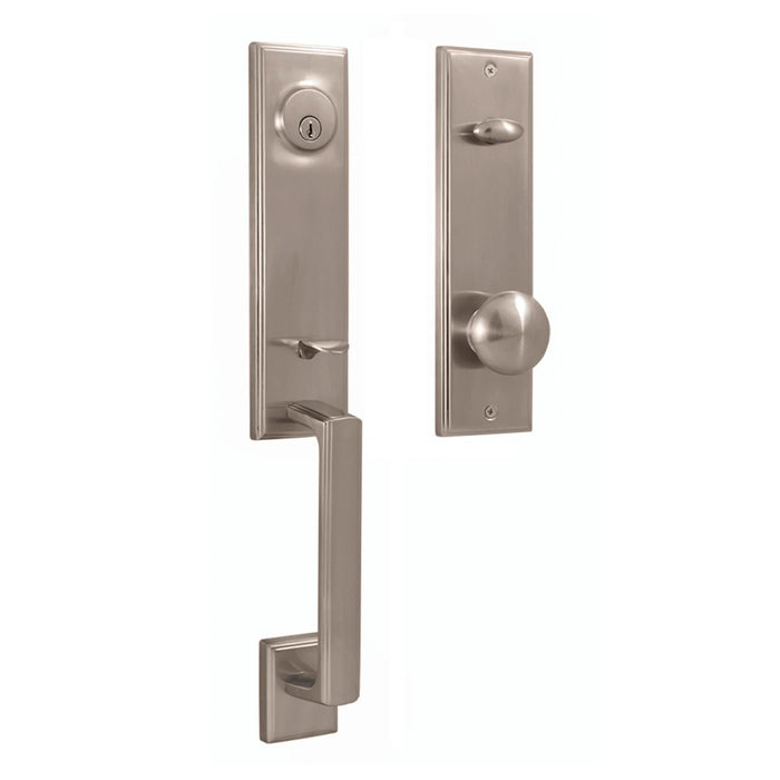 Weslock Woodward Single Deadbolt Handleset with Impresa Knob Entry Set
