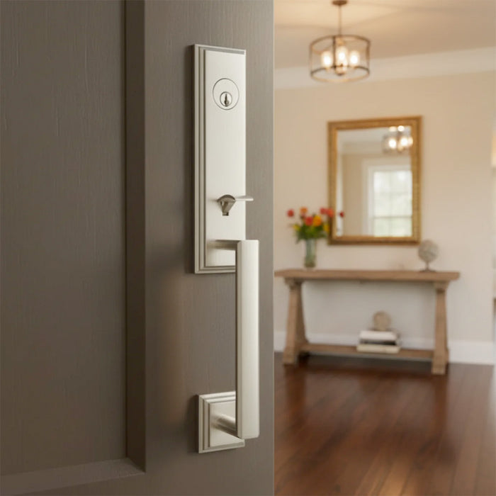 Weslock Woodward Single Deadbolt Handleset with Impresa Knob Entry Set