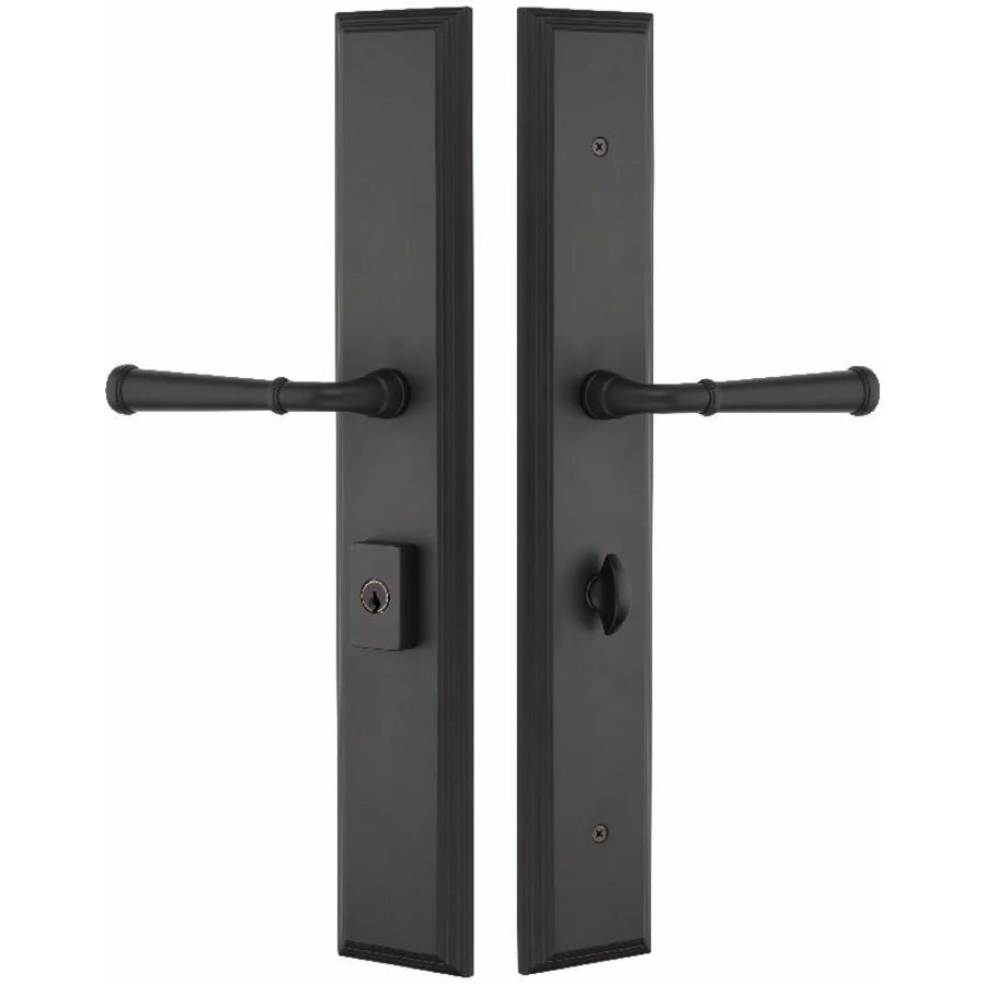 Multi Entry Device Emtek Handleset - Melrose Multi-Point Entry Set - American Style — Lux ...