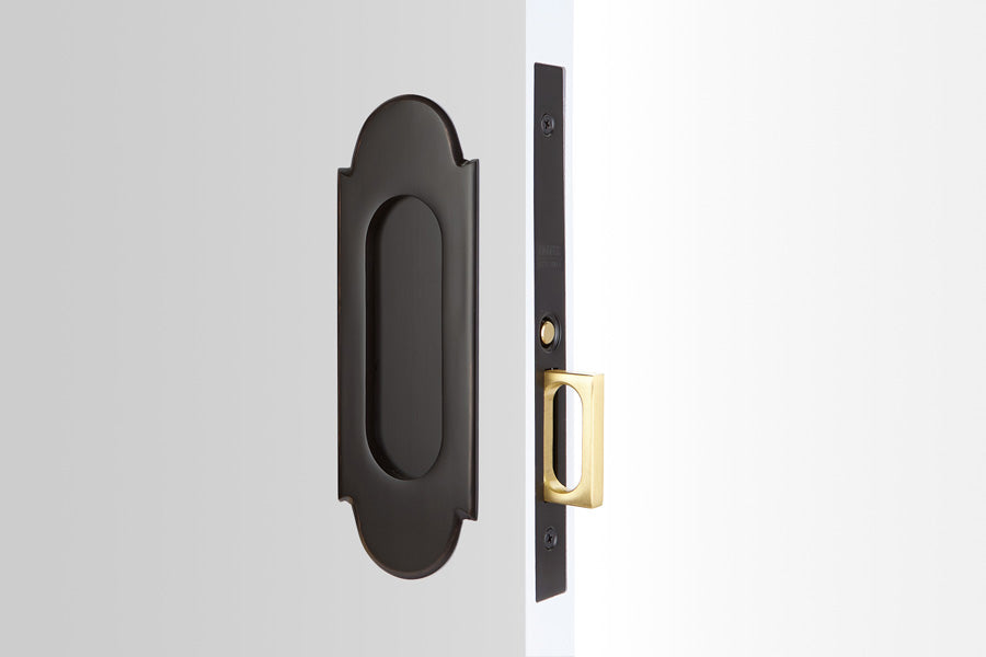 Emtek #8 Classic Arched Pocket Door Mortise