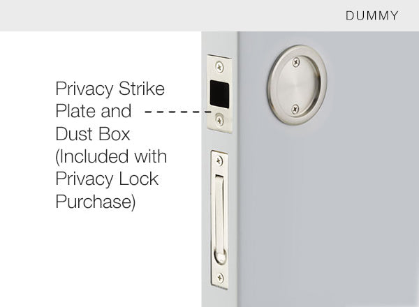 Emtek Round Pocket Door Tubular