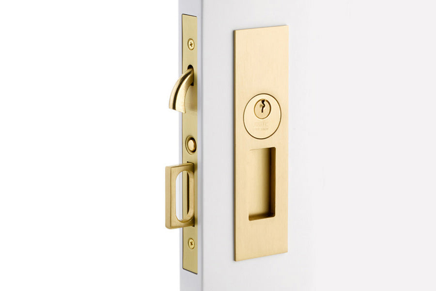 Emtek Narrow Modern Rectangular Pocket Door Mortise