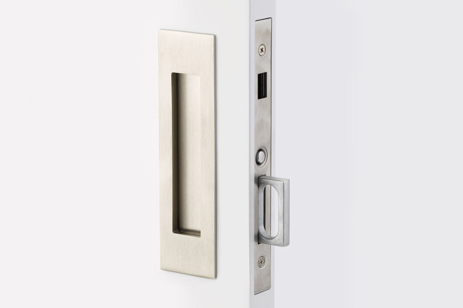 Emtek Narrow Modern Rectangular Pocket Door Mortise