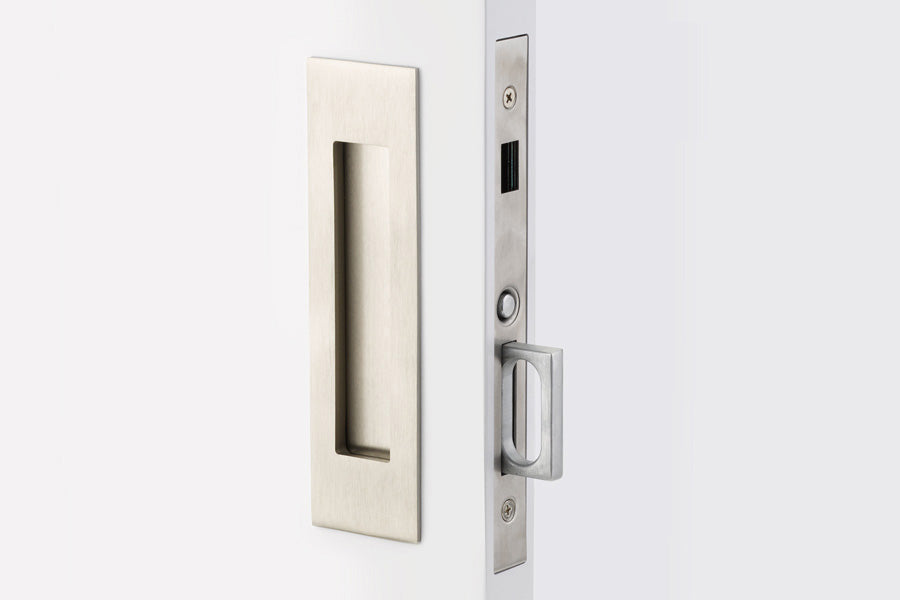 Emtek Narrow Modern Rectangular Pocket Door Mortise — Lux Door Hardware