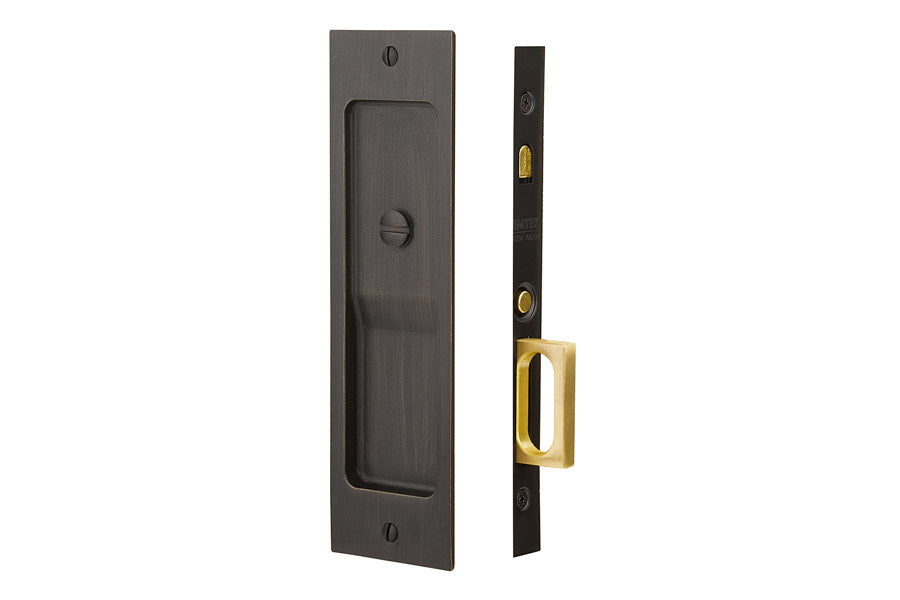 Emtek Rustic Modern Rectangular Pocket Door Mortise