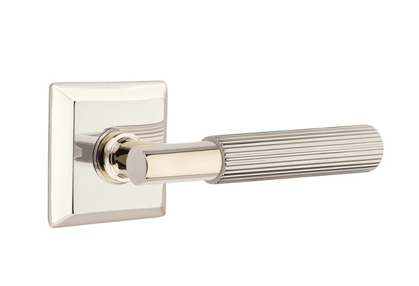 Emtek Select Straight Knurled Door Lever — Lux Door Hardware
