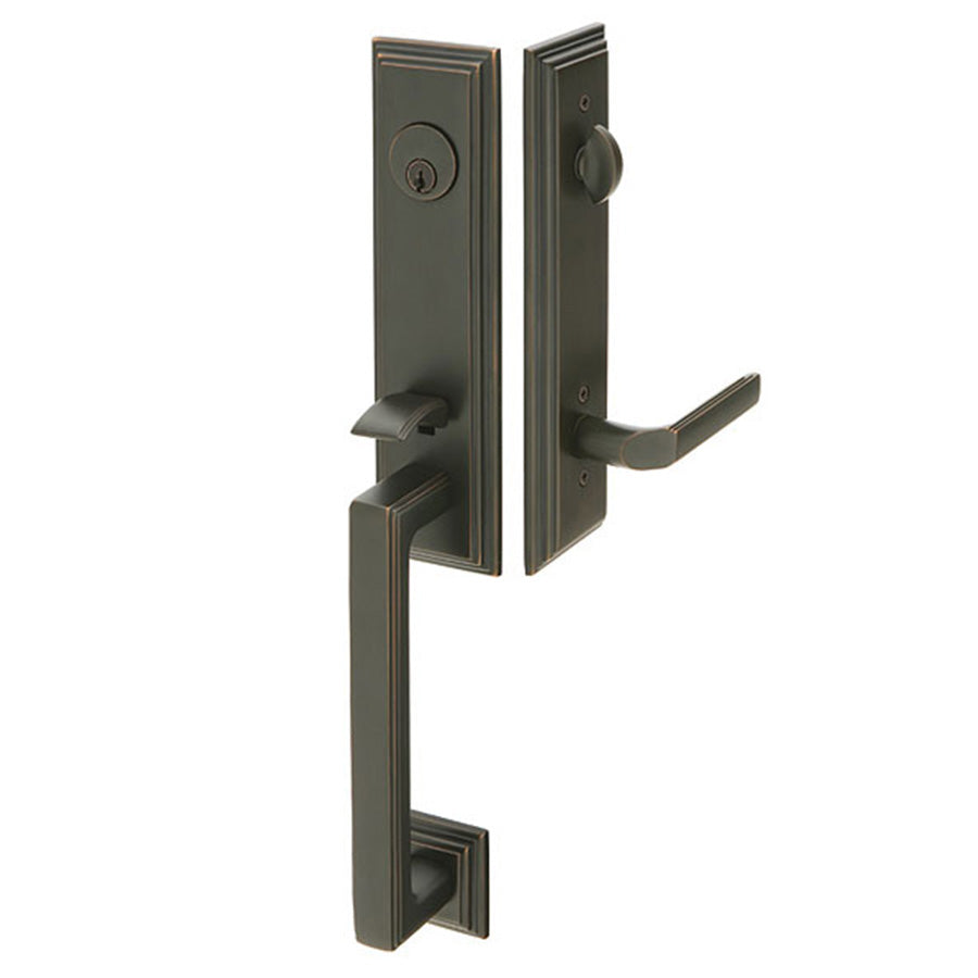 Emtek Handleset Wilshire Entry Set — Lux Door Hardware