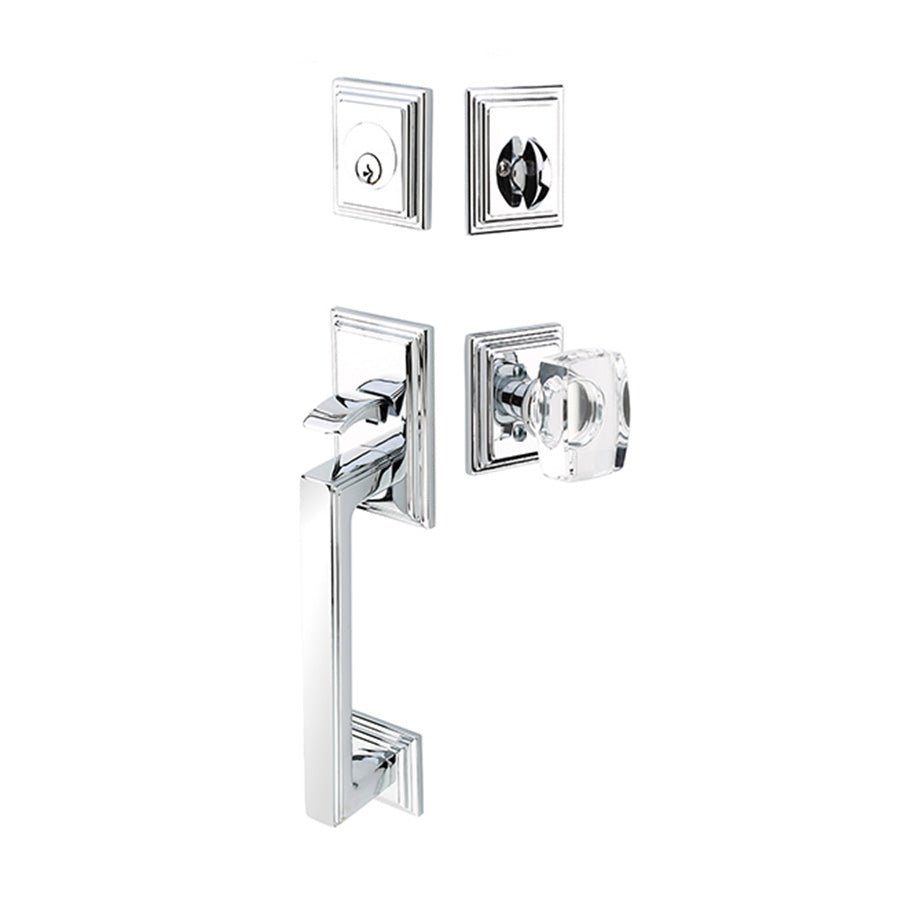 Emtek Handleset Hamden Entry Set — Lux Door Hardware