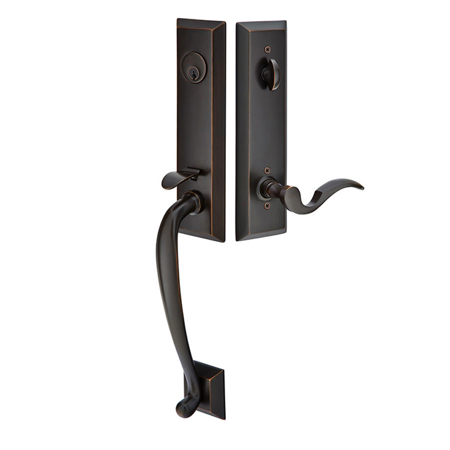 Emtek Handleset - Adams Entry Set — Lux Door Hardware