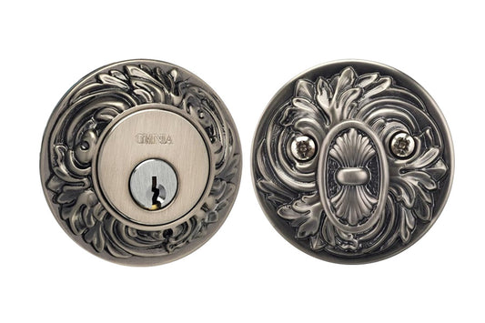 Omnia Ornate Single Cylinder Auxiliary Deadbolt