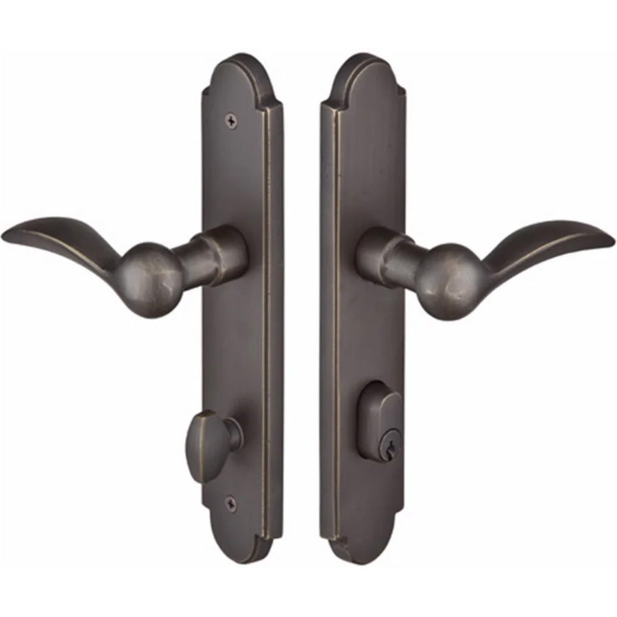 Emtek Handleset - Sandcast Arched Multi-Point Entry Set — Lux Door Hardware