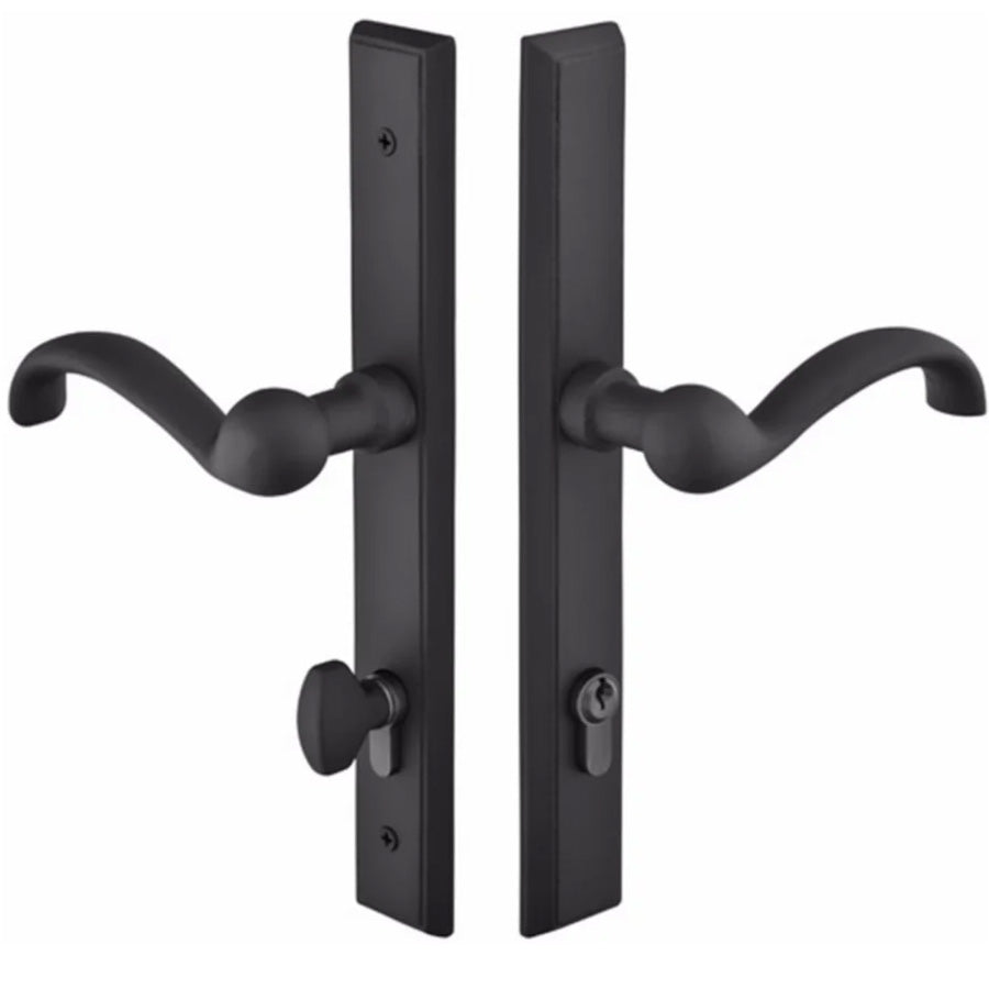 Emtek Handleset Rectangular Sandcast MultiPoint Entry Set — Lux Door